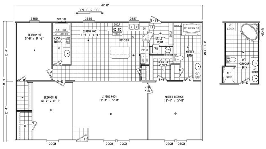 Bexley Bexley double wide mobile home floor plan