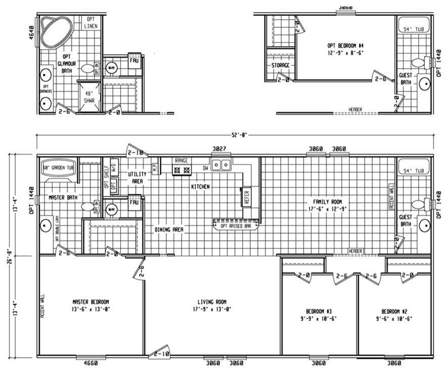 Bandit Bandit mobile home floor plan