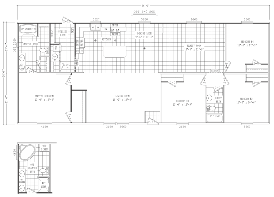 Brooks Brooks double wide mobile home floor plan