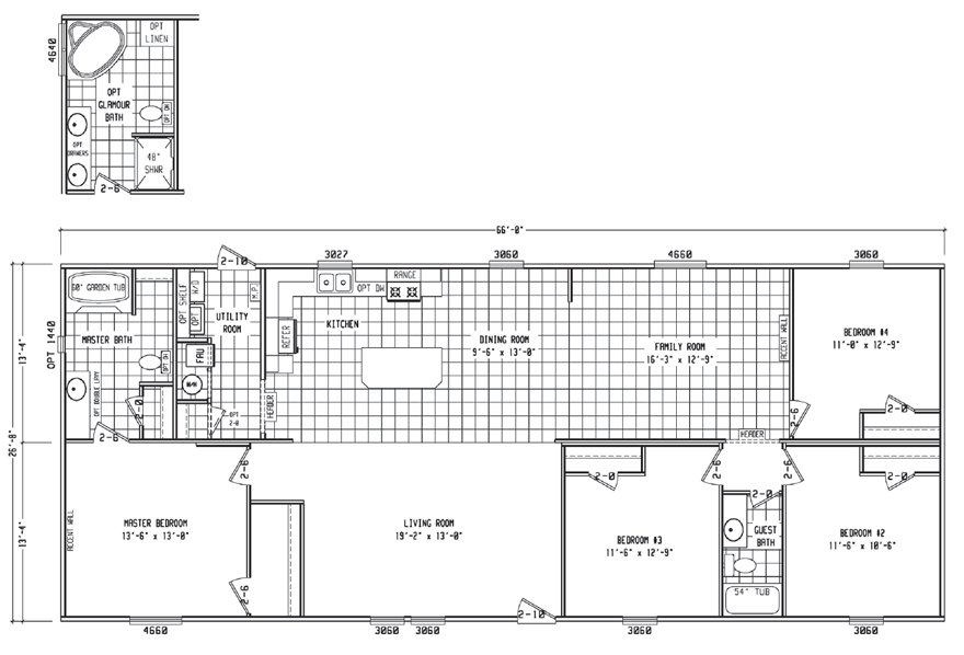 Brooks Brooks double wide mobile home floor plan