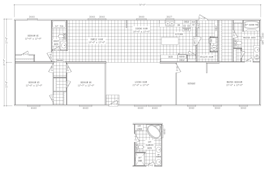 Harland Harland Mobile home floor plan double wide